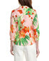 Фото #2 товара Carolina Herrera 3/4 Sleeve Classic Button Down Blouse Women's