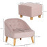 Kindersofa-Set mit Fußhocker 310-062GN