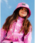ფოტო #2 პროდუქტის Girl Changing Color Rain Coat And Hat Set Pink Printed Sunglasses Cats - Toddler Child