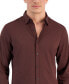 Фото #3 товара Men's Alfatech Yarn-Dyed Long Sleeve Performance Shirt, Created for Macy's
