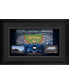 Фото #1 товара Toronto Blue Jays Framed 10" x 18" Stadium Panoramic Collage with a Piece of Game-Used Baseball - Limited Edition of 500