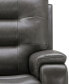 Фото #4 товара Waylen 81.5" Top-Grain Leather Manual Reclining Sofa