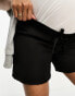 Mamalicious Maternity tie waist shorts in black