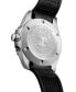 Фото #3 товара Men's Swiss Automatic Hydroconquest GMT Black Rubber Strap Watch 43mm