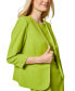Фото #5 товара Petite Stretch-Crepe Collarless Open-Front Jacket