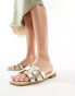 Фото #1 товара Yours slips on sandals in gold