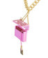 Фото #4 товара Betsey Johnson faux Stone Going All Out Purse Pendant Necklace