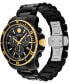 ფოტო #2 პროდუქტის Men's Series 800 Swiss Quartz Chrono Black PVD Watch 42mm