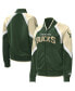 Фото #2 товара Women's Hunter Green Milwaukee Bucks Slam Dunk Raglan Full-Zip Track Jacket