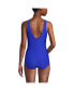 Фото #3 товара Women's Texture Tugless One Piece Swimsuit