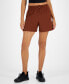 Фото #1 товара Women's Commuter Bungee-Waist Shorts, Created for Macy's