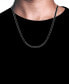 ფოტო #3 პროდუქტის Men's Cubic Zirconia 20" Tennis Necklace in Black Ion-Plated Stainless Steel