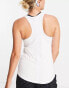 Фото #2 товара Nike Training One Dri-FIT slim tank in white