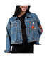 ფოტო #1 პროდუქტის Women's Cleveland Browns First Finish Medium Denim Full-Button Jacket