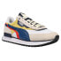 Фото #2 товара Puma Future Rider Displaced Lace Up Mens Beige, Blue Sneakers Casual Shoes 3831