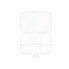 Box with compartments Transparent Plastic 21,5 x 8 x 14,6 cm (12 Units)