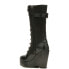 Фото #7 товара Harley-Davidson Celina 10" Lace Wedge D84732 Womens Black Motorcycle Boots
