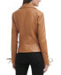 ფოტო #2 პროდუქტის Women's Faux-Leather Asymmetric Moto Coat