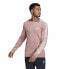 Men’s Sweatshirt without Hood Adidas Essentials French Terry 3 Stripes Pink