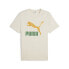 Фото #1 товара Puma Classics Logo Crew Neck Short Sleeve T-Shirt Mens White Casual Tops 5380698