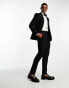 Фото #2 товара ASOS DESIGN slim tuxedo suit trousers in black