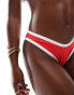 Фото #3 товара Miss Selfridge V front contrast bikini bottom in red