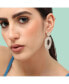 ფოტო #3 პროდუქტის Women's Circular Drop Earrings