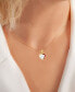 Фото #2 товара Macy's white Cubic Zirconia & Enamel Heart 18" Pendant Necklace (Also in Pink Cubic Zirconia)