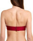 Фото #2 товара Shoshanna 262313 Women's Strapless Bandeau Syrah Bikini Top Swimwear Size C