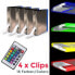 Фото #13 товара LED Glasbodenclip mit Farbwechsel 4 Stk.