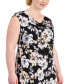 Plus Size Sleeveless Cowl-Neck Midi Dress