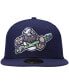 Фото #3 товара Men's Navy Stockton Ports Authentic Collection Team Alternate 59FIFTY Fitted Hat