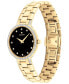 ფოტო #2 პროდუქტის Women's Faceto Swiss Quartz Yellow PVD Bracelet Watch 28mm