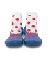 Фото #7 товара Toddler First Walk Sock Shoes Lace trim - Snow White