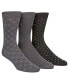 Men's 3-Pk. Patterned Crew Socks