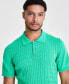 Фото #3 товара Men's Regular-Fit Sweater-Knit Polo Shirt, Created for Macy's