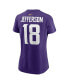 Men's and Women's Justin Jefferson Purple Minnesota Vikings Player Name Number T-Shirt Фиолетовый, S - фото #3