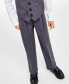 ფოტო #4 პროდუქტის Toddler Boys Dress Shirt, Vest, Pants and Bow-Tie, 4 Piece Set