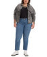 Фото #4 товара Trendy Plus Size Classic Straight Leg Jeans