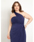 Фото #2 товара Plus Size Shirred Wrap Dress - 30, Rhodonite