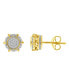 ფოტო #1 პროდუქტის Men's Diamond (1/6 ct.t.w.) Earring Set in 10K Yellow Gold