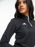 adidas Football Entrada 22 1/4 zip top in black