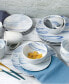 Marble 16 Piece Service for 4 Dinnerware Set