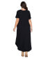 Фото #2 товара Plus Size Short Sleeve Pocket Maxi Dress