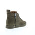 Фото #8 товара Diesel Zip-Round S-Nentish Mens Green Leather Lifestyle Sneakers Shoes 8.5