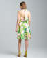 Фото #2 товара Women's Floral-Print Twisted-Halter Dress