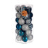 Фото #3 товара Набор новогодних шаров Синий Серебристый Пластик Ø 6 cm (6 штук)