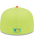 Фото #5 товара Men's Green, Red Los Angeles Dodgers Cyber Highlighter 59FIFTY Fitted Hat