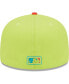 Men's Green, Red Los Angeles Dodgers Cyber Highlighter 59FIFTY Fitted Hat Green, Red, 8 - фото #5