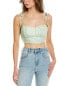 Фото #1 товара Emmie Rose Bandeau Top Women's Green L